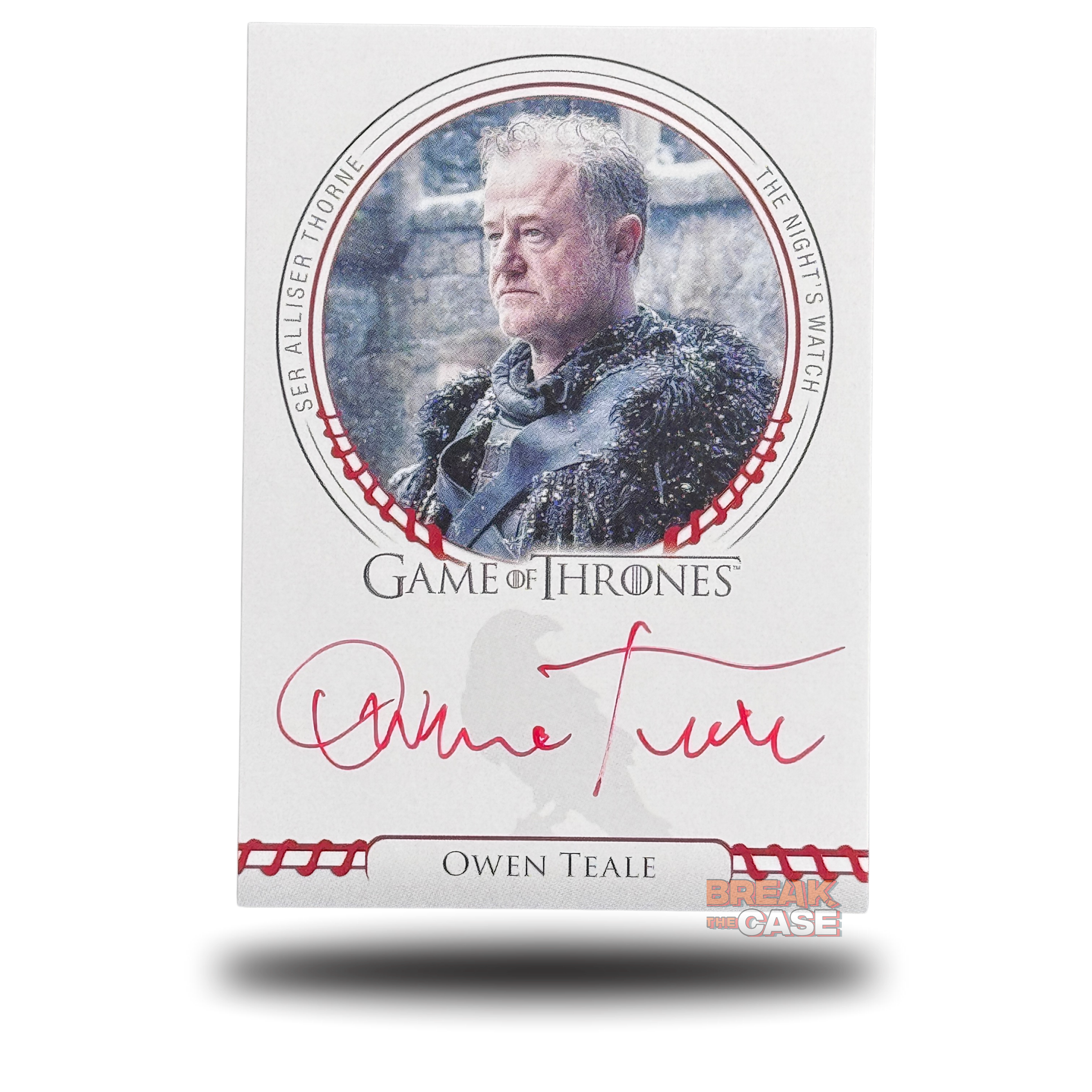 GoT: Legends of the Realm - Owen Teale / Ser Alliser Thorne - Auto/Signatur