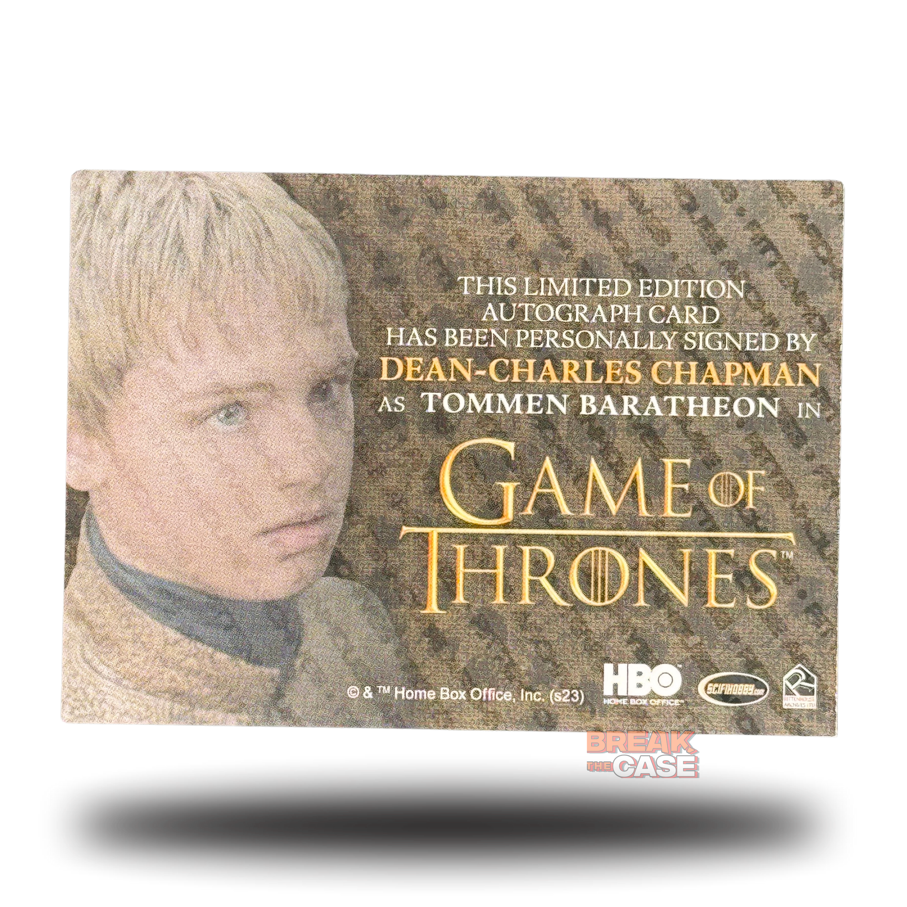 GoT: Legends of the Realm - Dean-Charles Chapman / Tommen Baratheon - Auto/Signatur