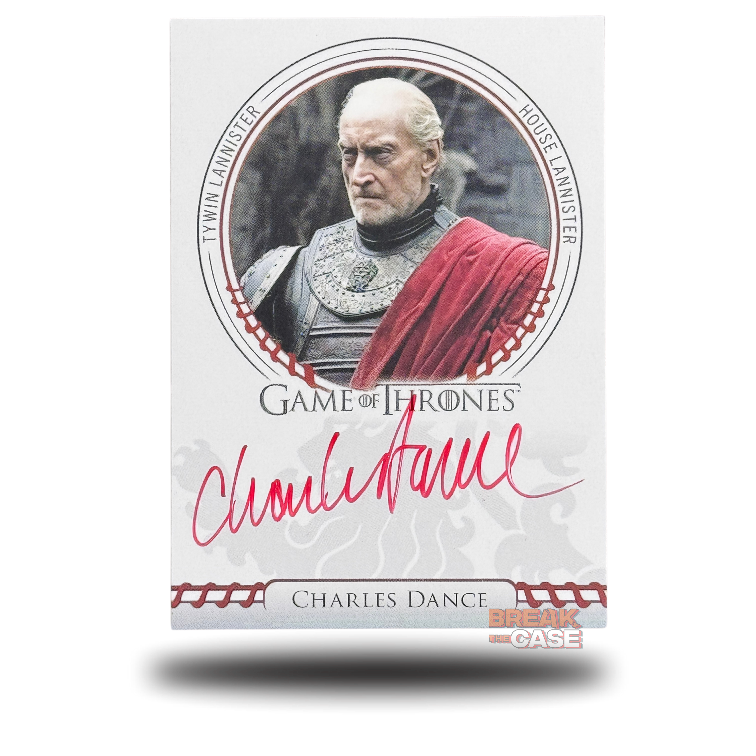 GoT: Legends of the Realm - Charles Dance / Tywin Lannister - Auto/Signatur (Error Signed - double Side Auto)