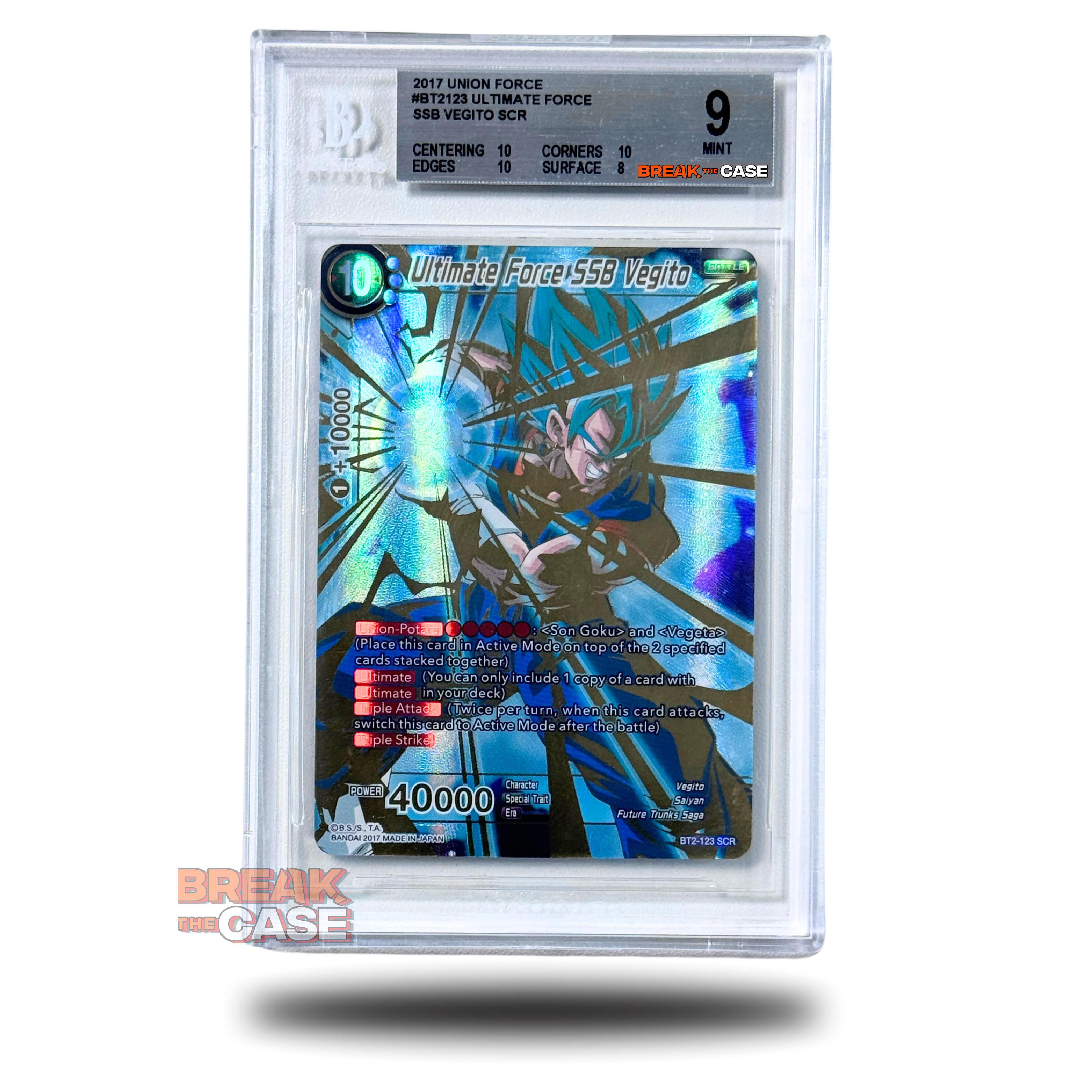 Ultimate Force SSB Vegito - (SCR) - BGS 9 MINT - Dragon Ball Super Card Game - Englisch