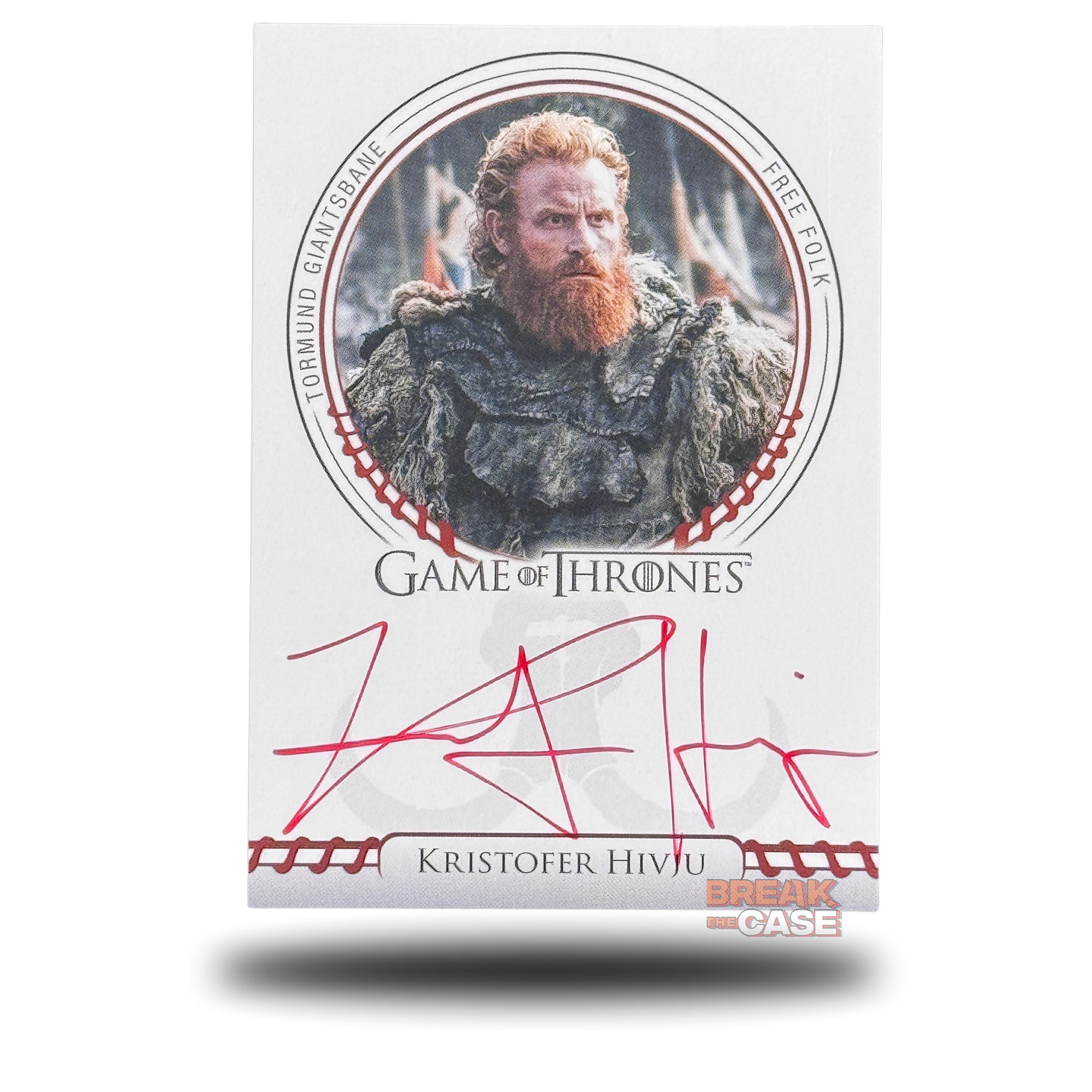 GoT: Legends of the Realm - Kristofer Hivju / Tormund Giantsbane - Auto/Signatur