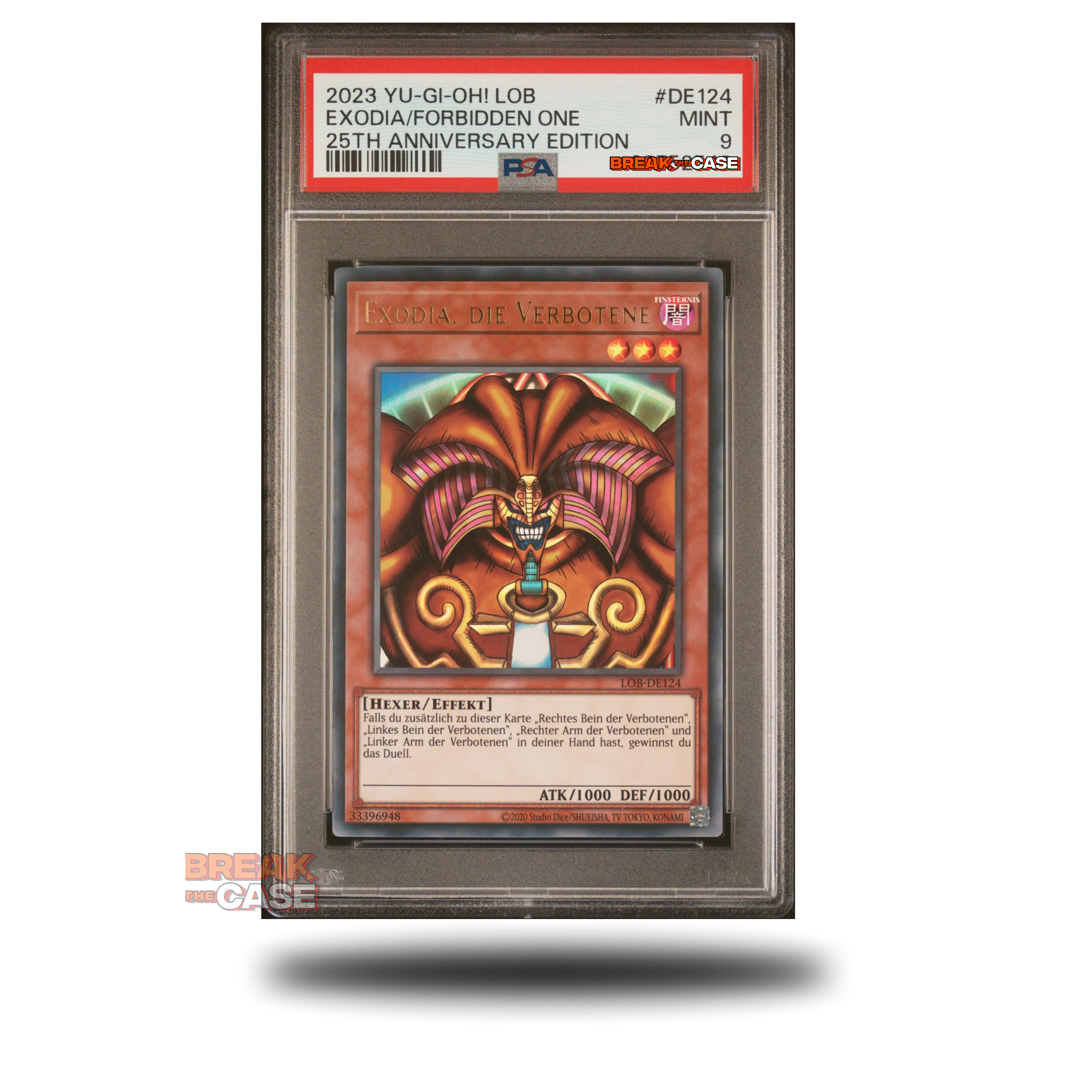 Exodia, Die Verbotene - LOB-DE124 - 25th Legends of Blue Eyes White Dragon - PSA 9 - Deutsch