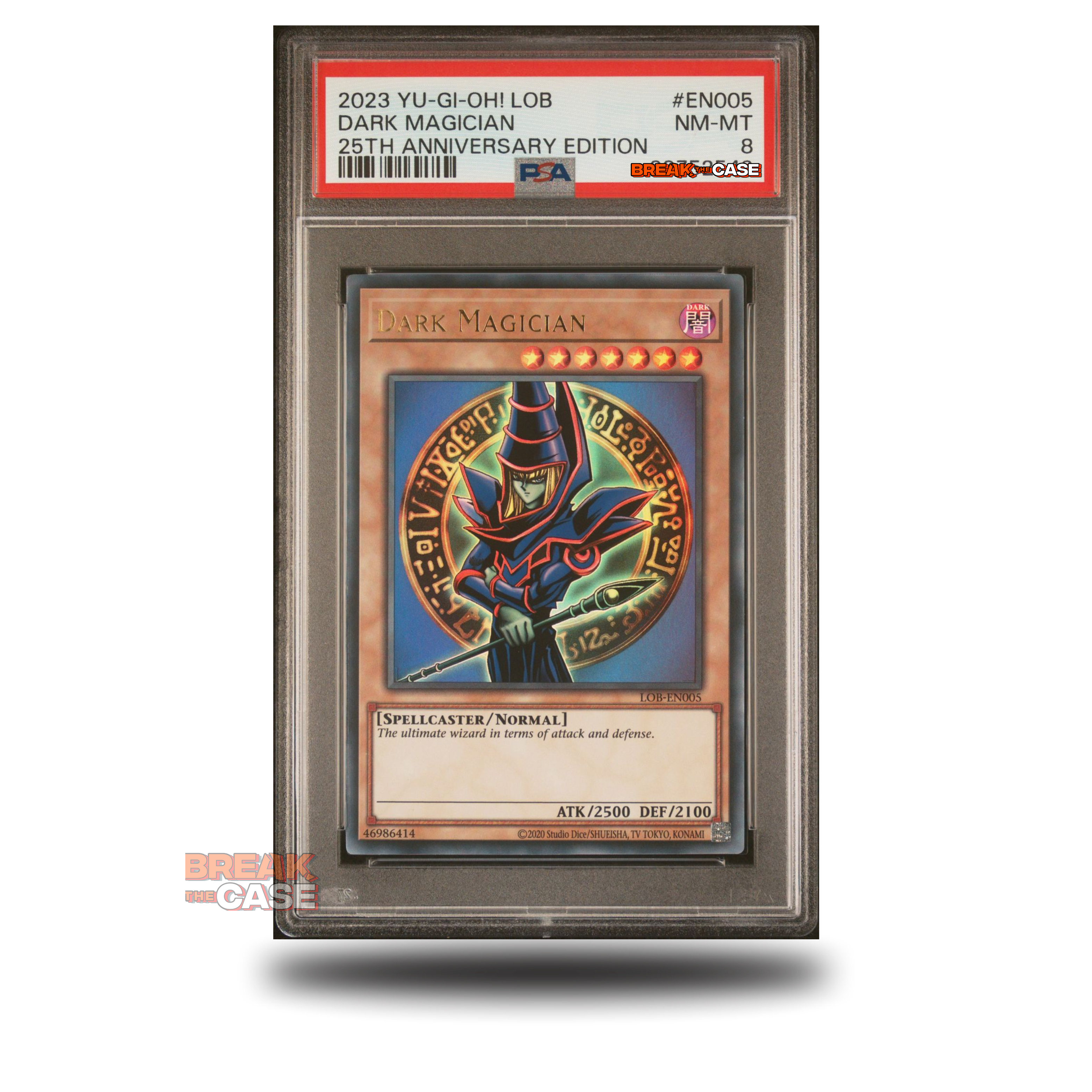 Dark Magician - LOB-EN005 - 25th Legends of Blue Eyes White Dragon - PSA 8 - Englisch