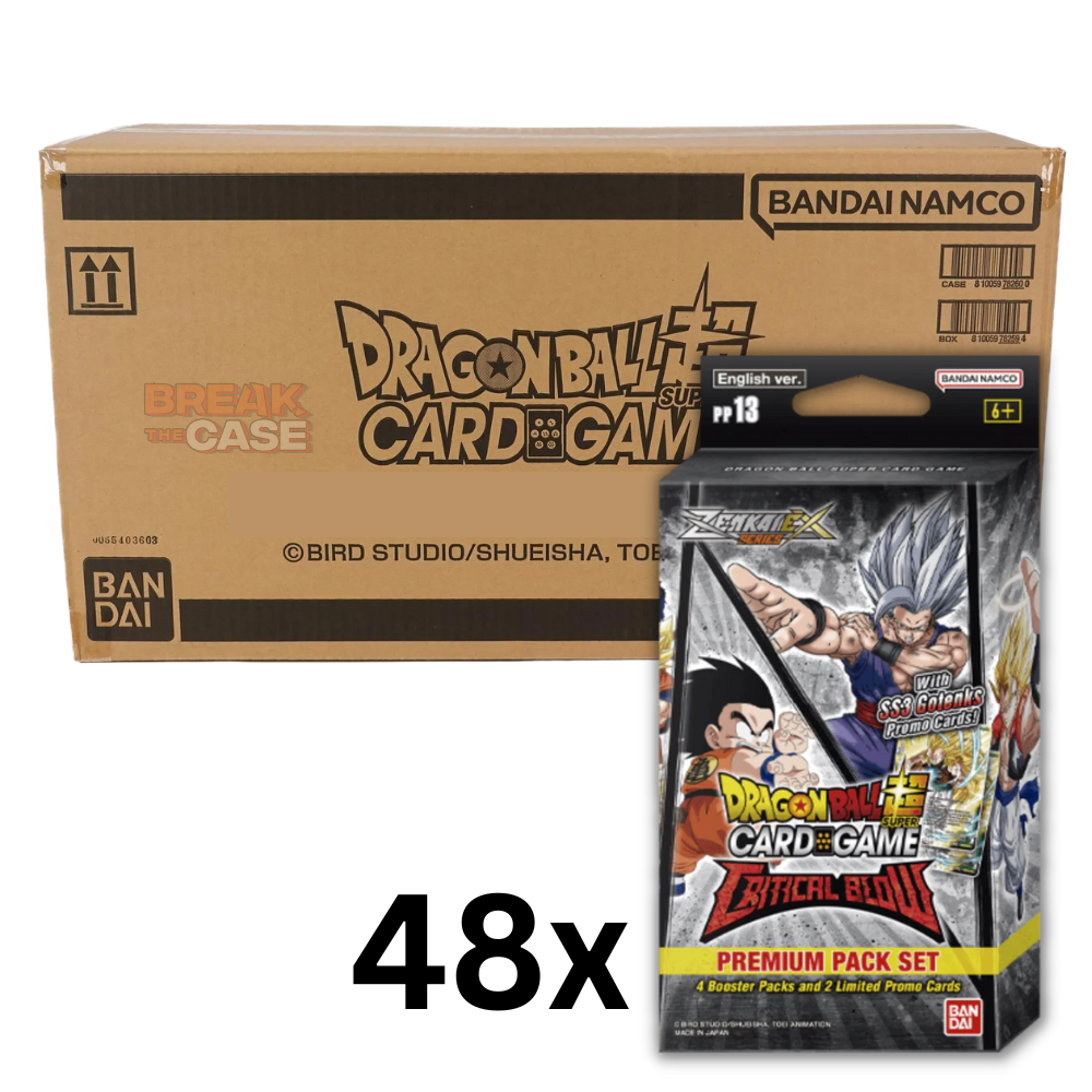 Dragon Ball Super Card Game - Critical Blow - Zenkai Series 05 - CASE (48x Premium Pack) PP13 - Englisch