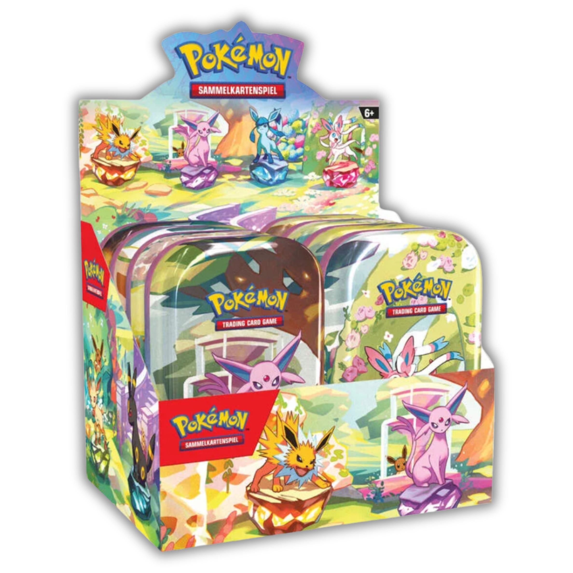 Pokemon - Scarlet & Violet - Prismatic Evolutions - SV8.5- Mini Tin - Display (8 Tins) - Englisch