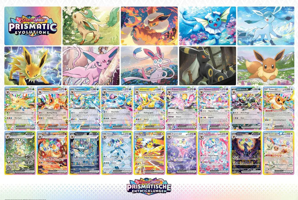 Pokemon - Scarlet & Violet - Prismatic Evolutions - SV8.5- Binder Collection - Englisch