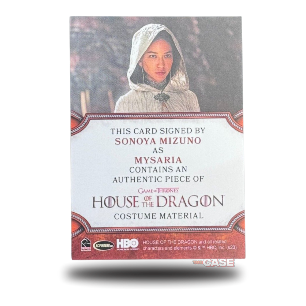 House of the Dragon Season 1 - Sonoya Mizunu as Mysaria - Autograph & Relic