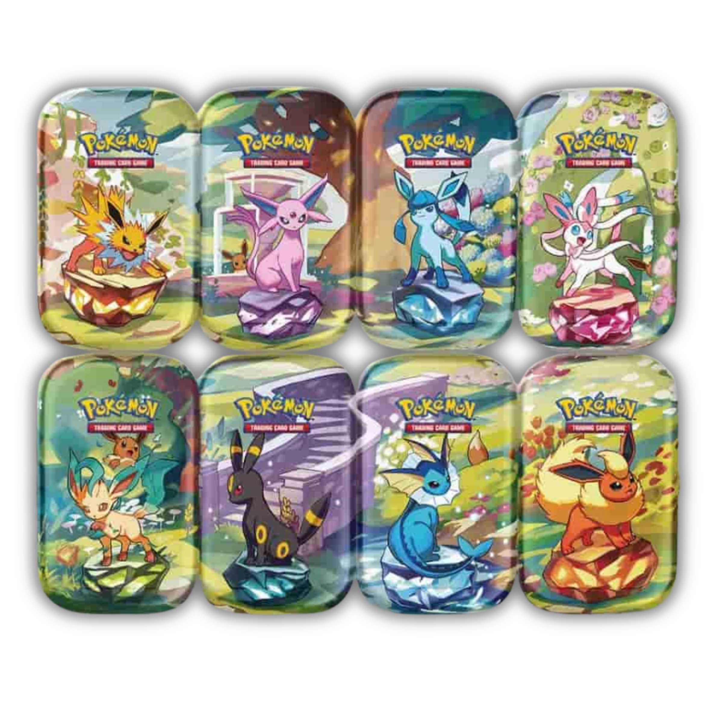 Pokemon - Scarlet & Violet - Prismatic Evolutions - SV8.5- Mini Tin - Display (8 Tins) - Englisch