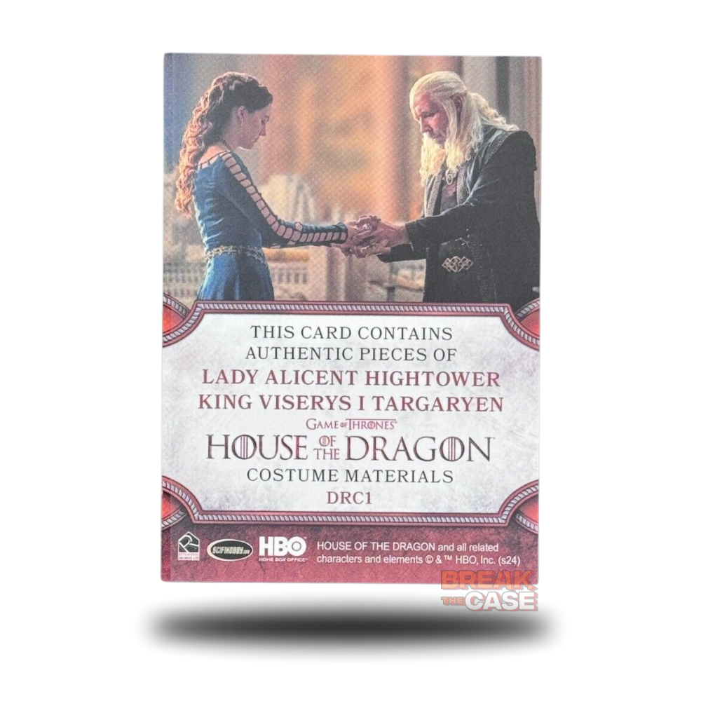 House of the Dragon Season 1 - Alicent & Viserys RELIC/Patch - DRC1