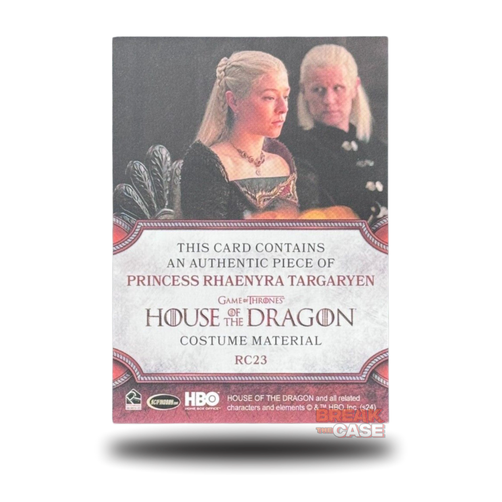 House of the Dragon Season 1 - Princess Rhaenyra Targaryen - RELIC/Patch - RC23