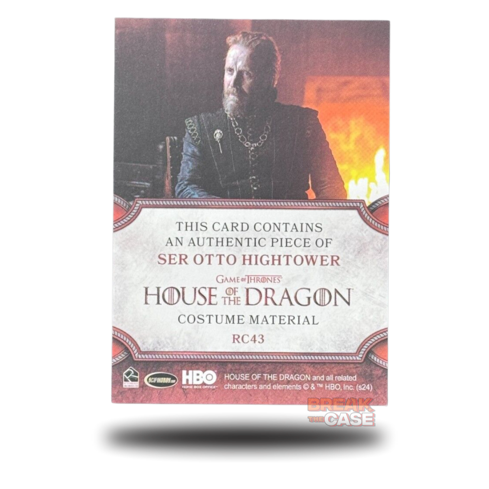 House of the Dragon Season 1 - Ser Otto Hightower - RELIC/Patch - RC43