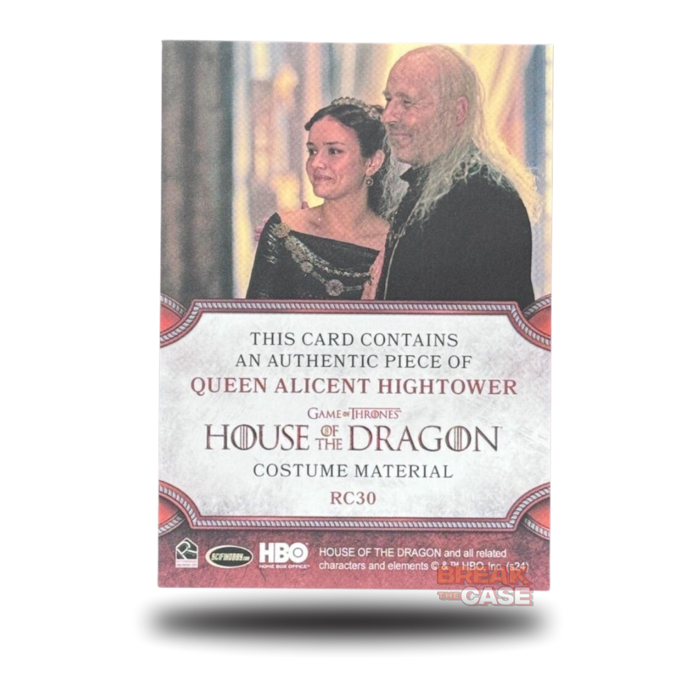 House of the Dragon Season 1 - Queen Alicent Hightower - RELIC/Patch - RC30