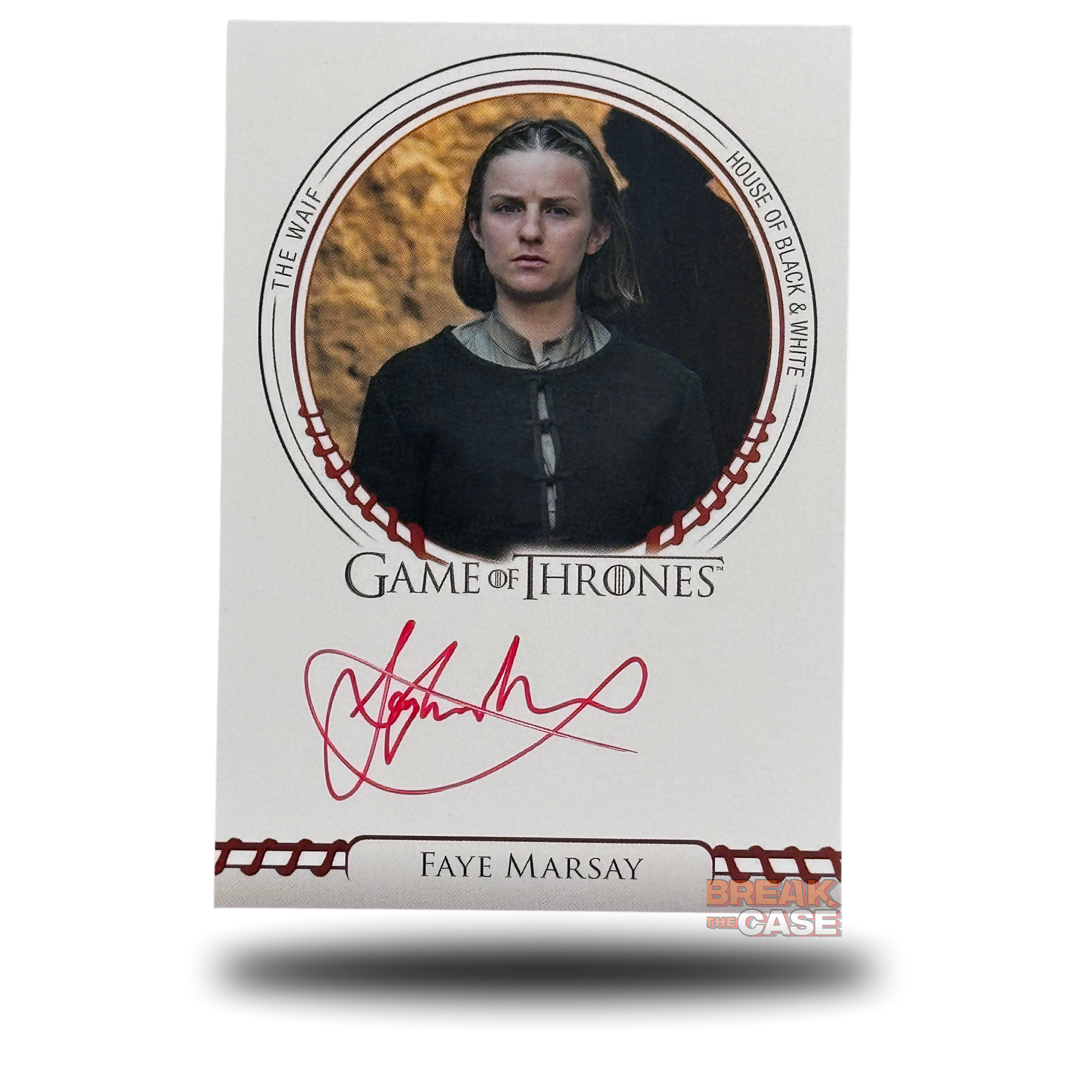 GoT: Legends of the Realm - Faye Marsay / The Waif - Auto/Signatur