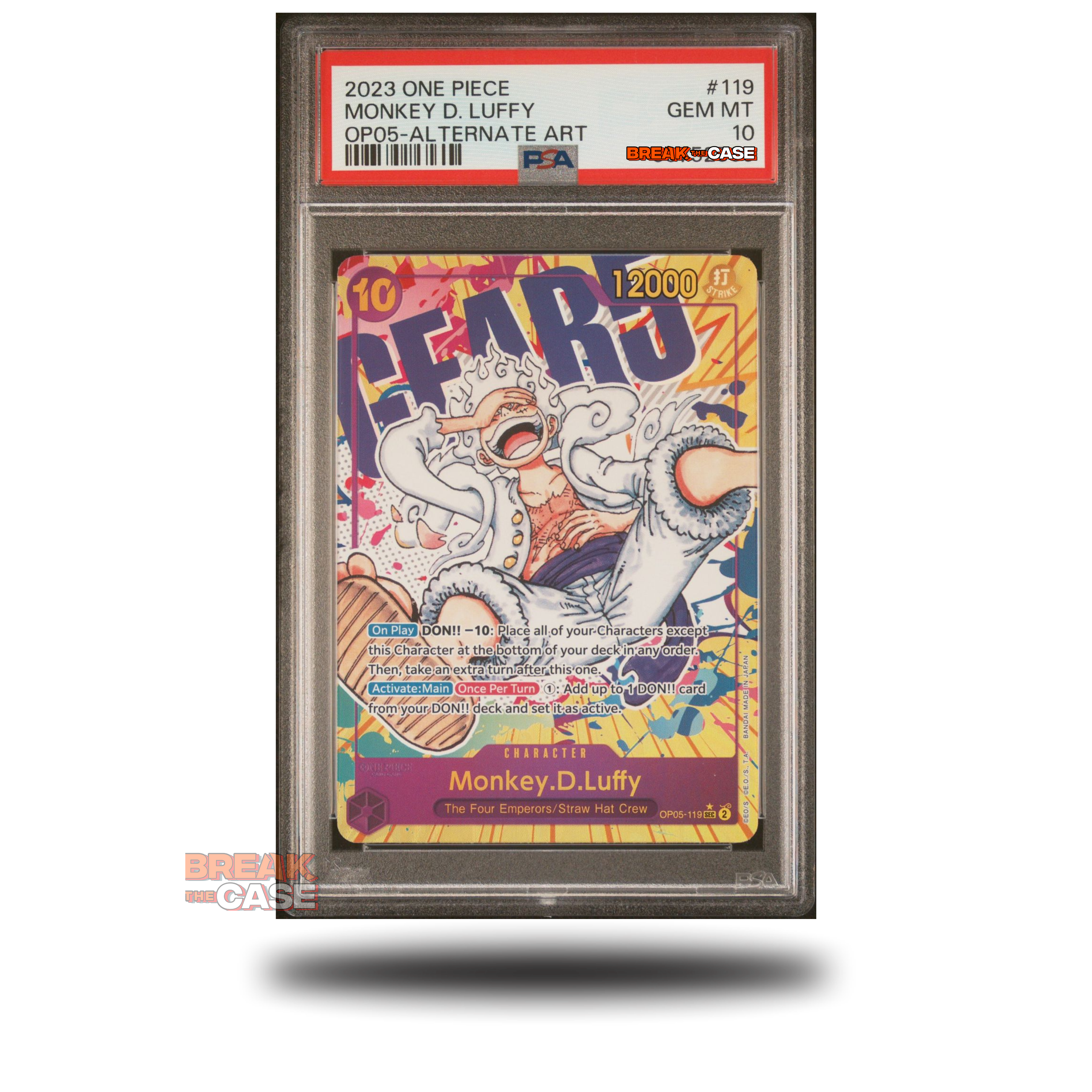 Monkey.D.Luffy - (SEC Alt. Art) - PSA 10 - OP05 - Awakening of the new Era - One Piece Card Game - Englisch