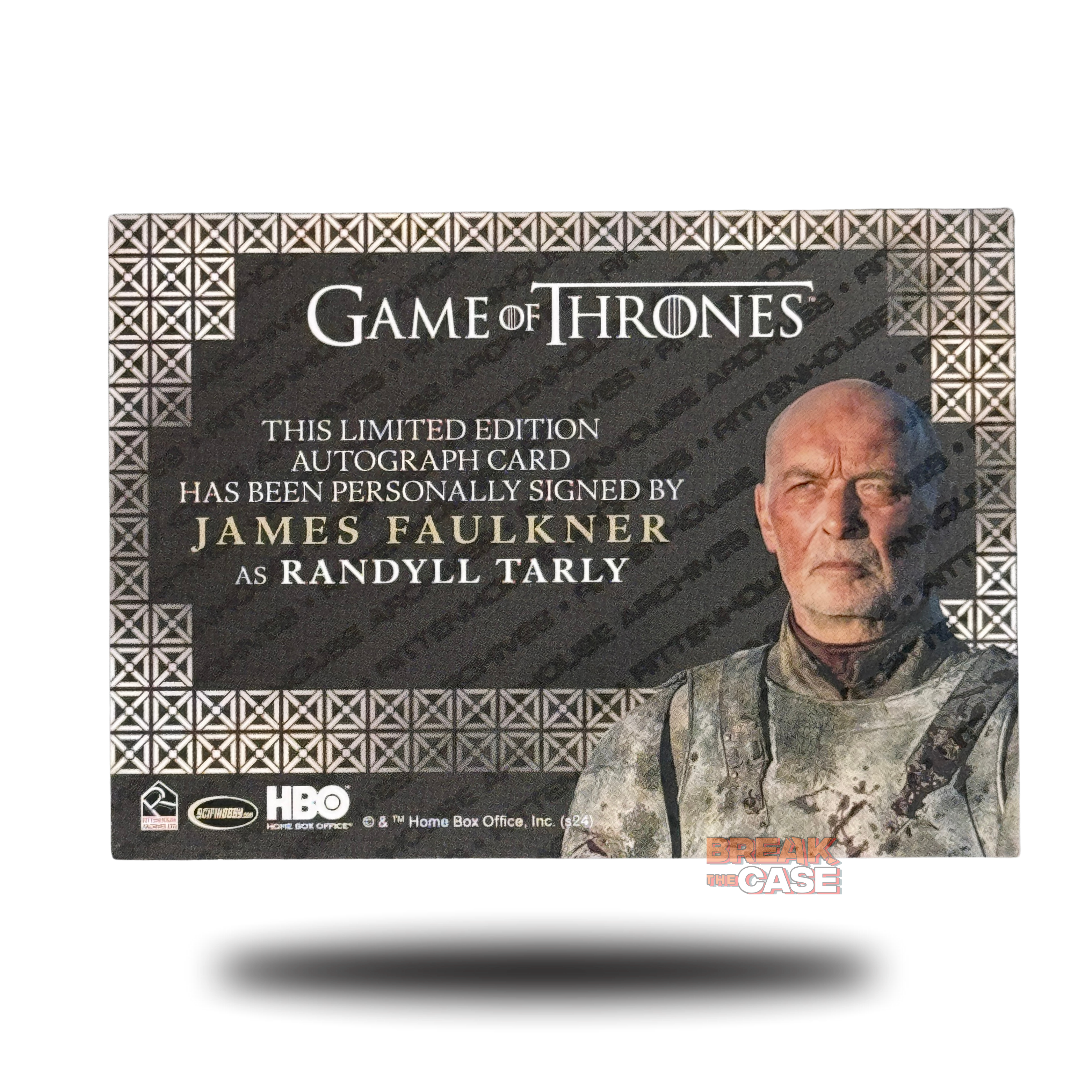 GoT: Legends of the Realm - James Faulkner / Randyll Tarly - Auto/Signatur