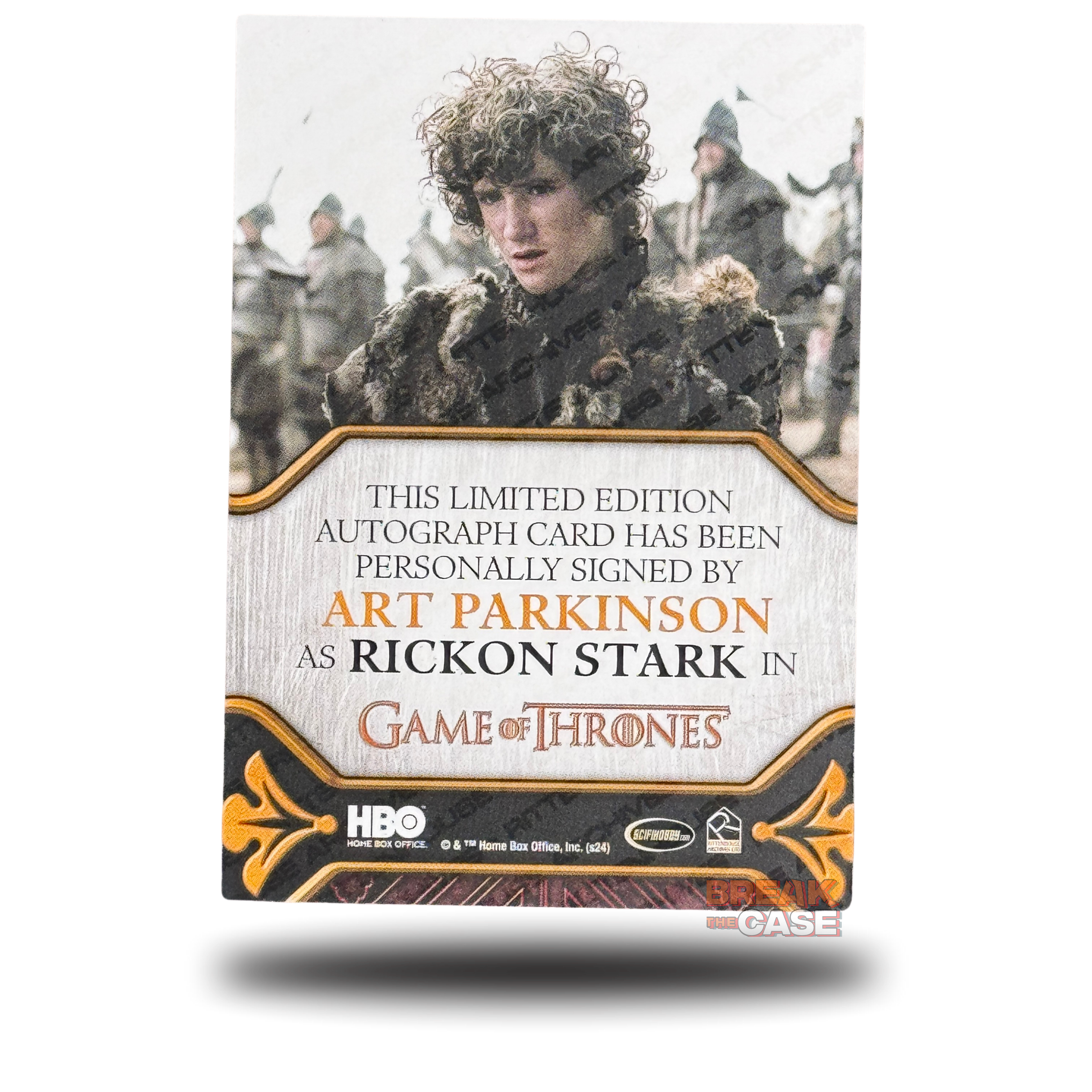 GoT: Legends of the Realm - Art Parkinson / Rickon Stark- Auto/Signatur