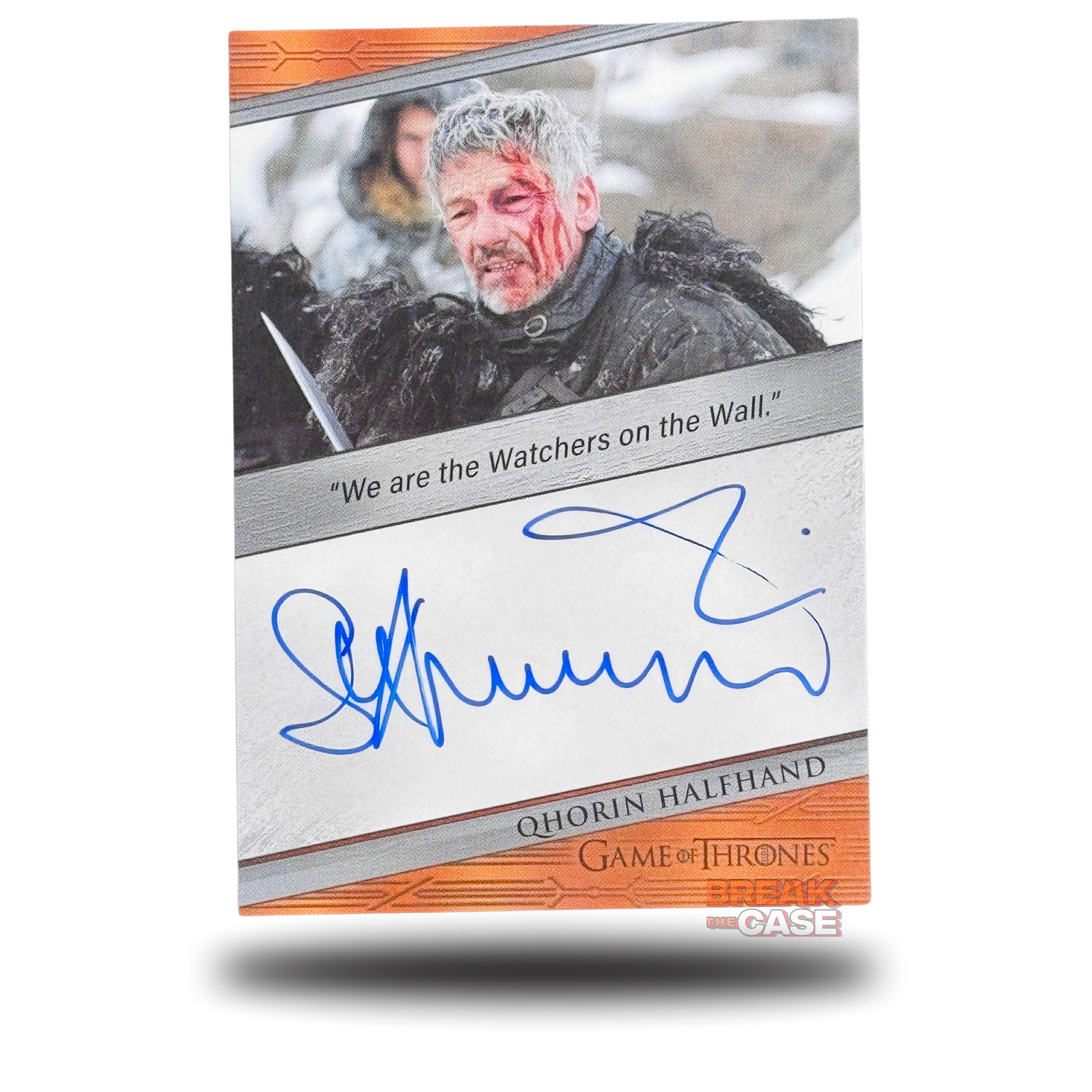 GoT: Legends of the Realm - Simon Armstrong / Qhorin Halfhand - Auto/Signatur