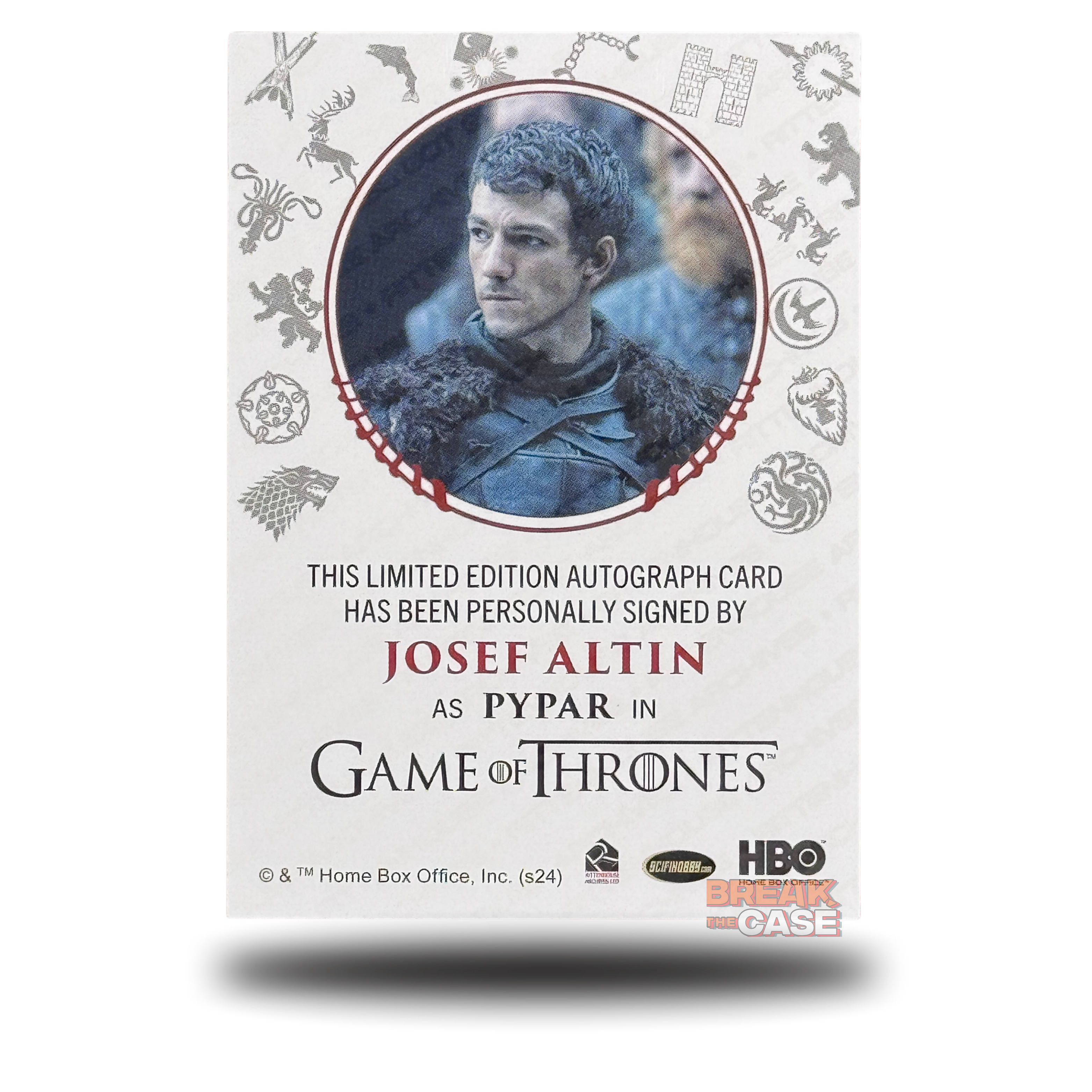 GoT: Legends of the Realm - Josef Altin / Pypar - Auto/Signatur