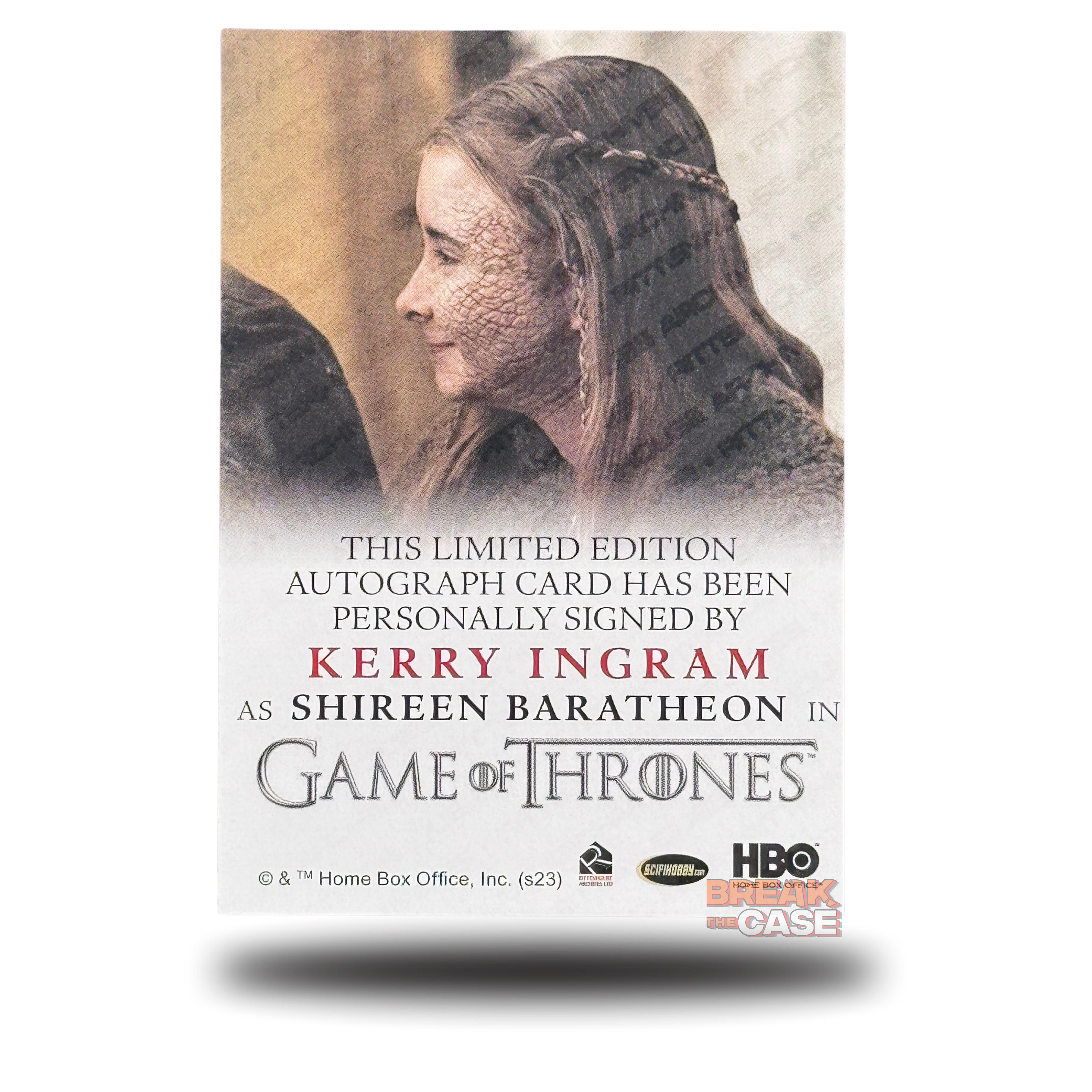 GoT: Legends of the Realm - Kerry Ingram / Shireen Baratheon - Auto/Signatur