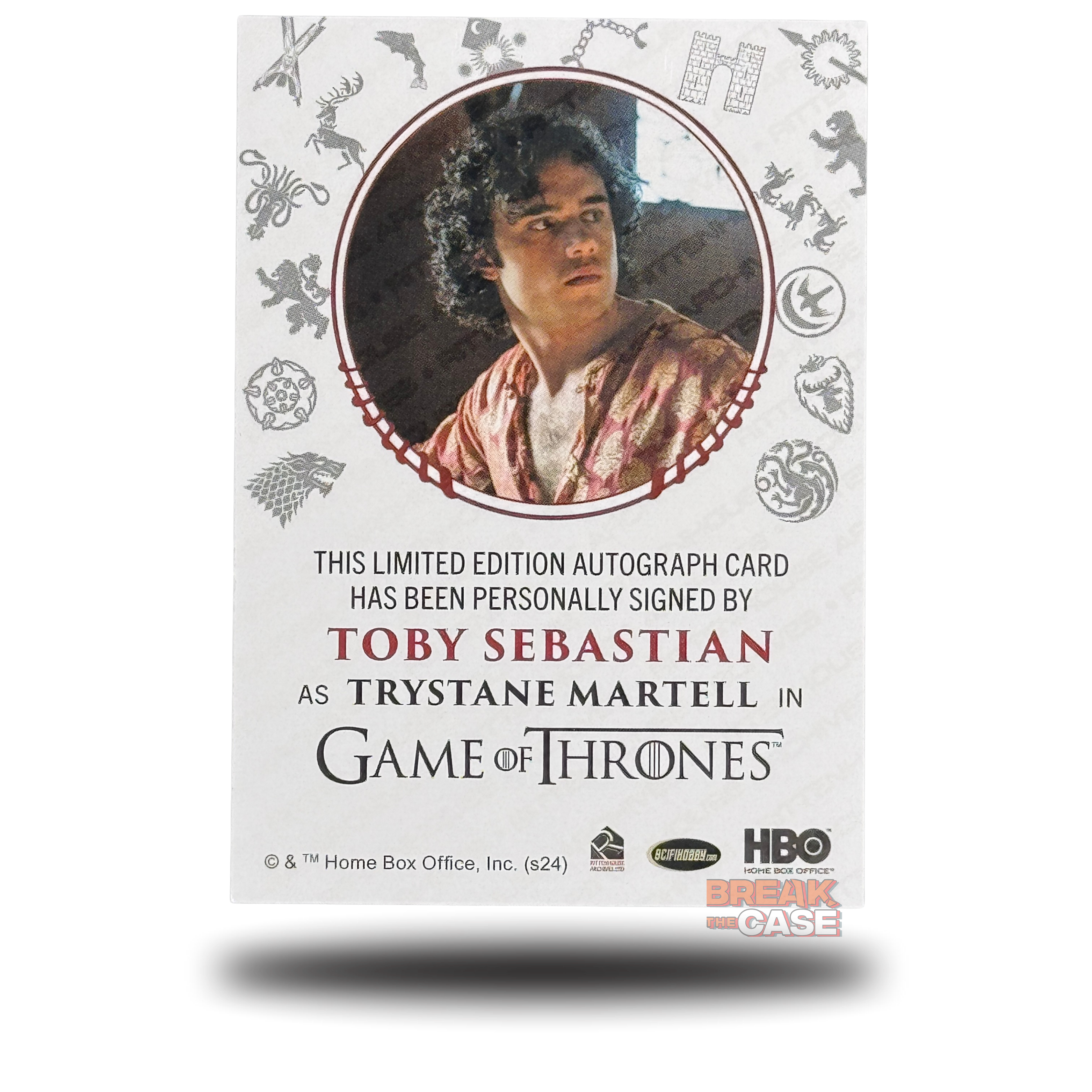 GoT: Legends of the Realm - Toby Sebastian / Trystane Martell - Auto/Signatur