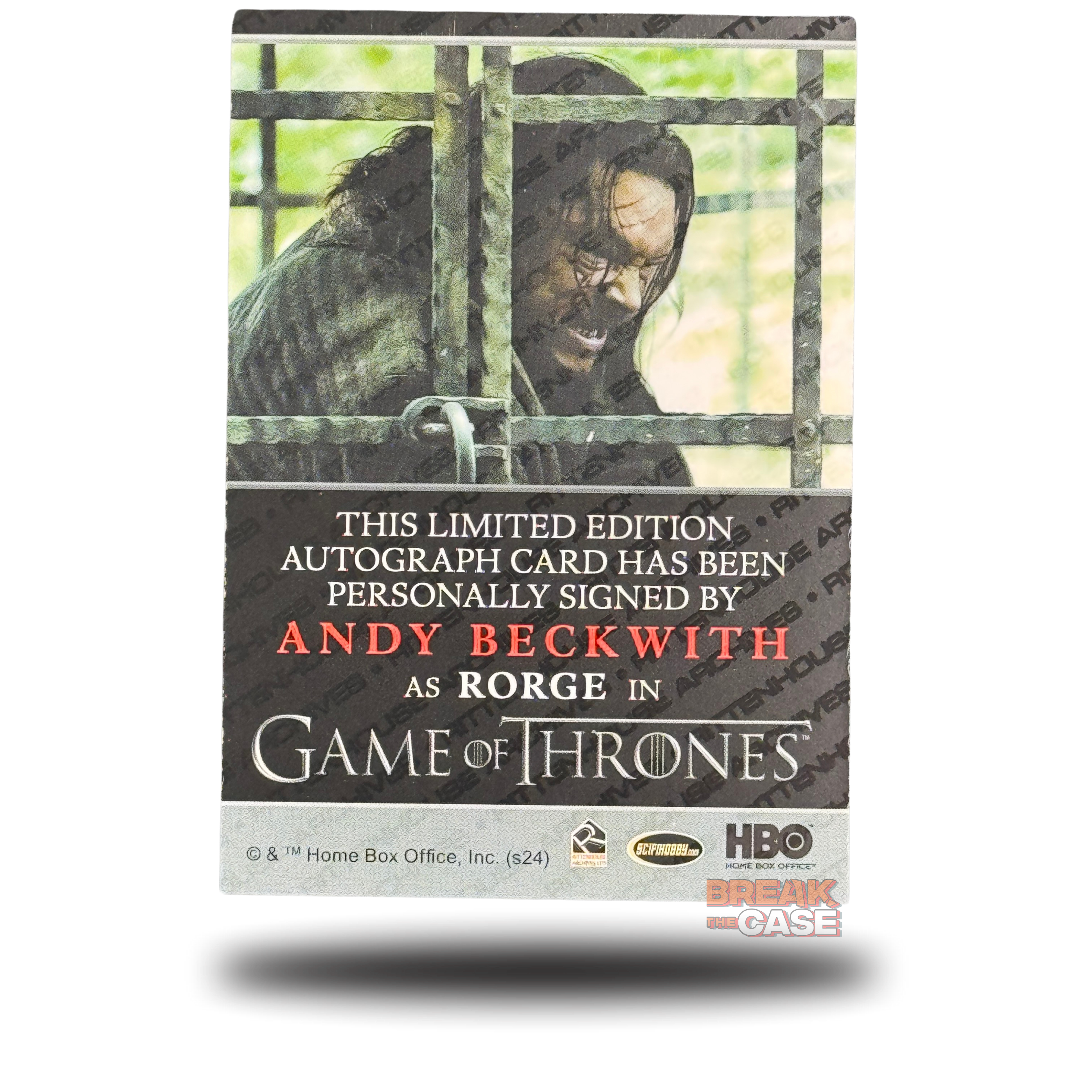 GoT: Legends of the Realm - Andy Beckwith / Rorge - Auto/Signatur