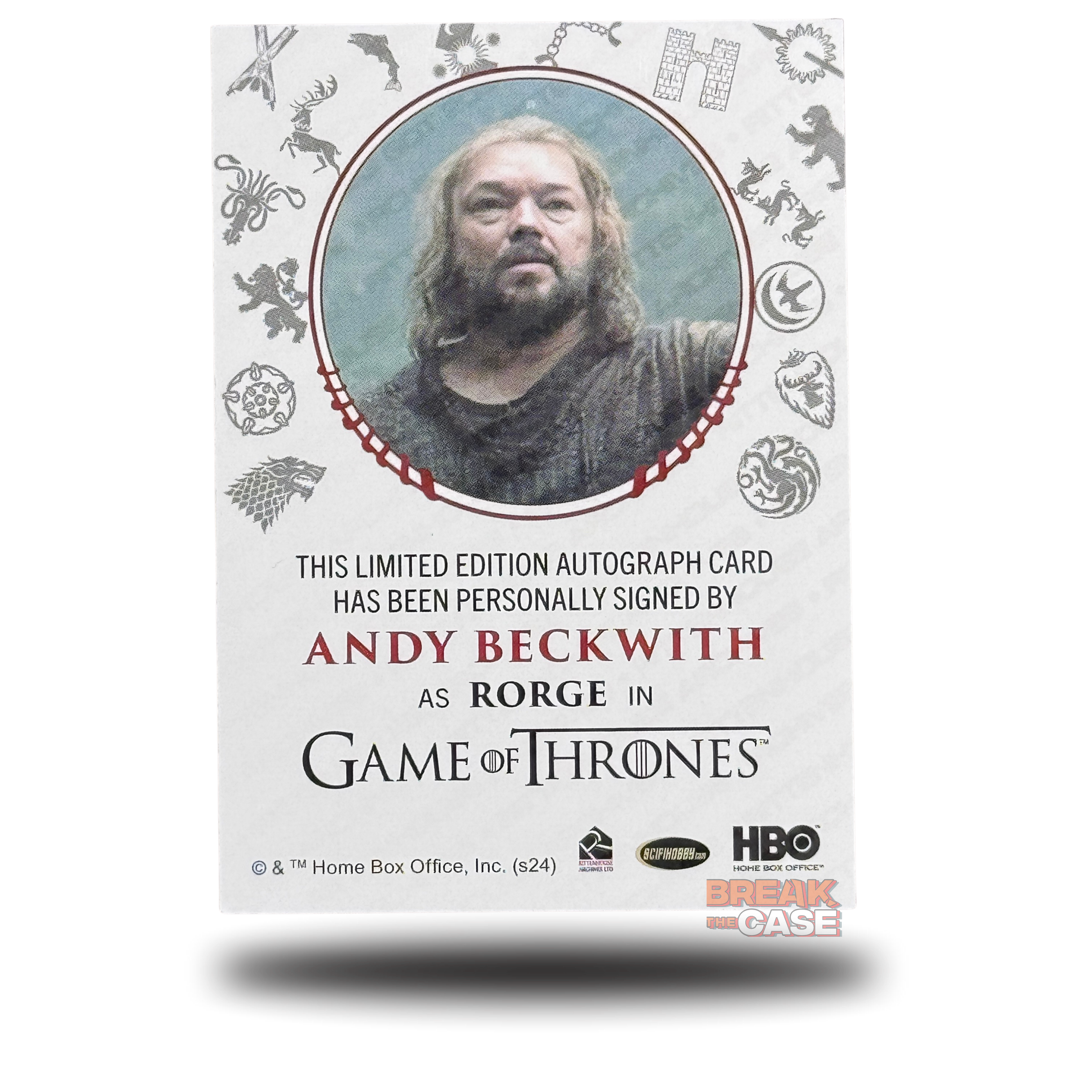 GoT: Legends of the Realm - Andy Beckwith / Rorge - Auto/Signatur