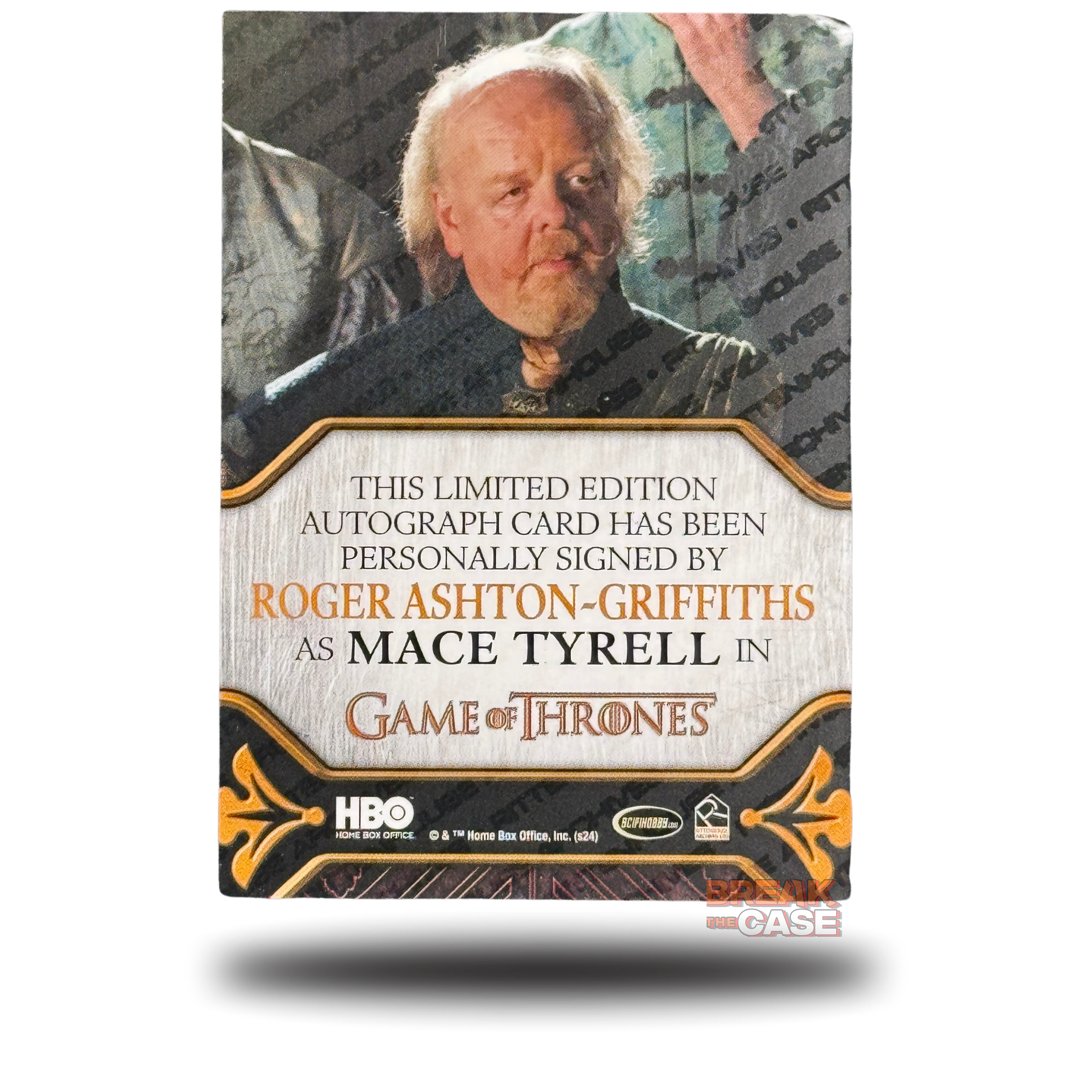 GoT: Legends of the Realm - Roger Asthon-Griffiths / Mace Tyrell - Auto/Signatur