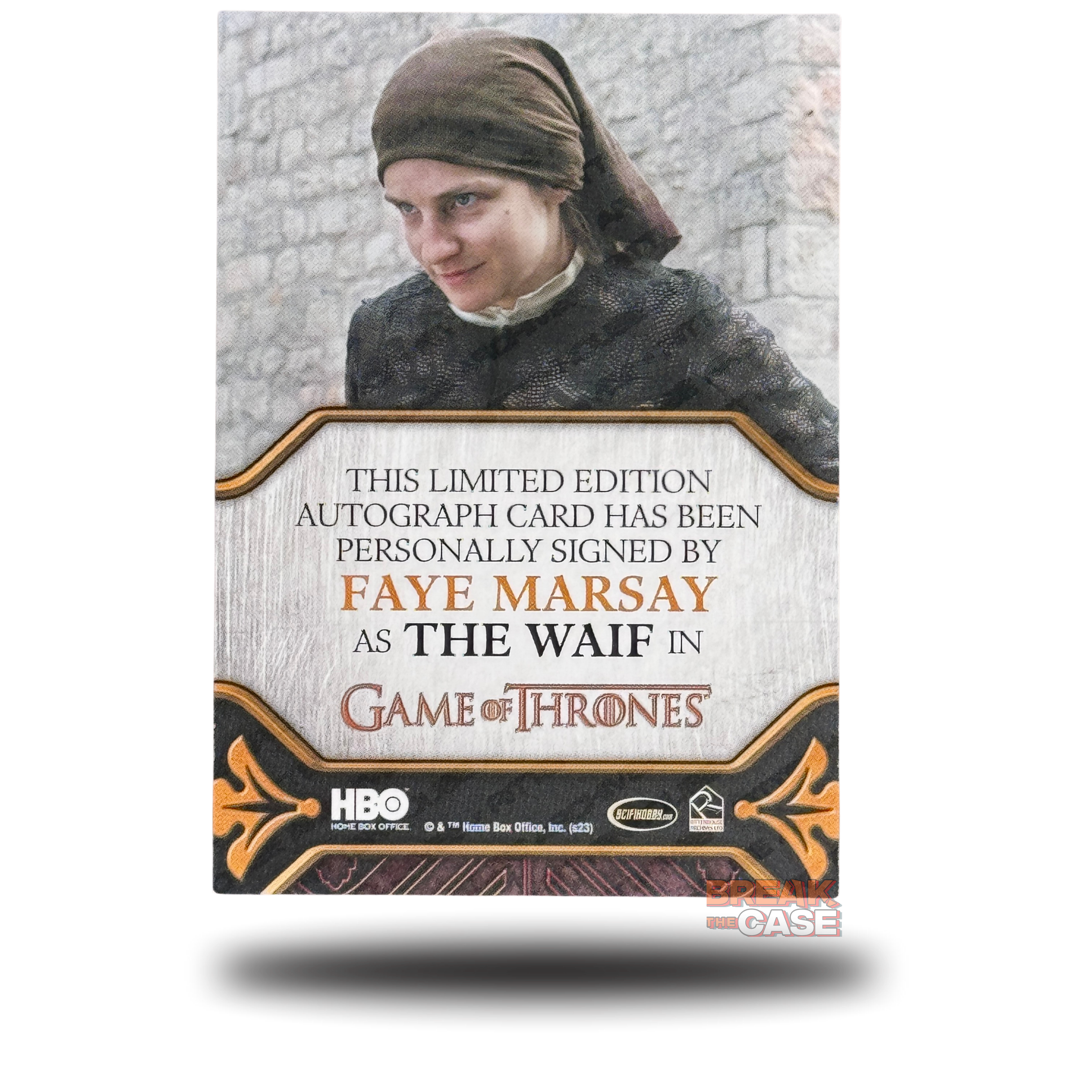 GoT: Legends of the Realm - Faye Marsay / The Waif - Auto/Signatur