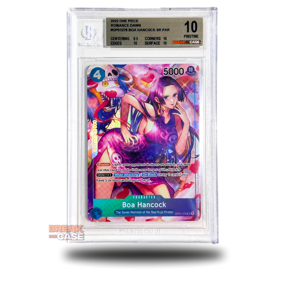 Boa Hancock - SR Alt. Art. - BGS 10 PRISTINE - OP01 Romance Dawn - One Piece Card Game - Englisch